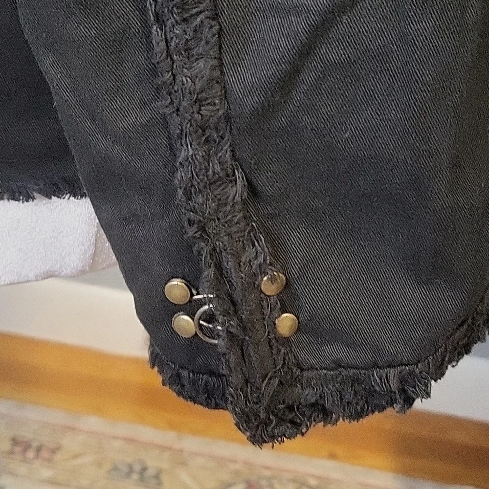 Inspira Embroidered Cotton Metal Accent 3/4 Sleeve Vintage Jacket Size XL - Picture 7 of 16